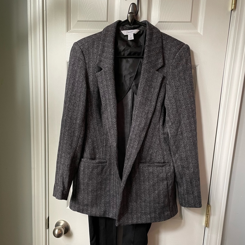 Oversized tweed blazer